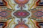 Laguna agate kaleidoscope repeating mirror-effect pattern. Abstract Art Print